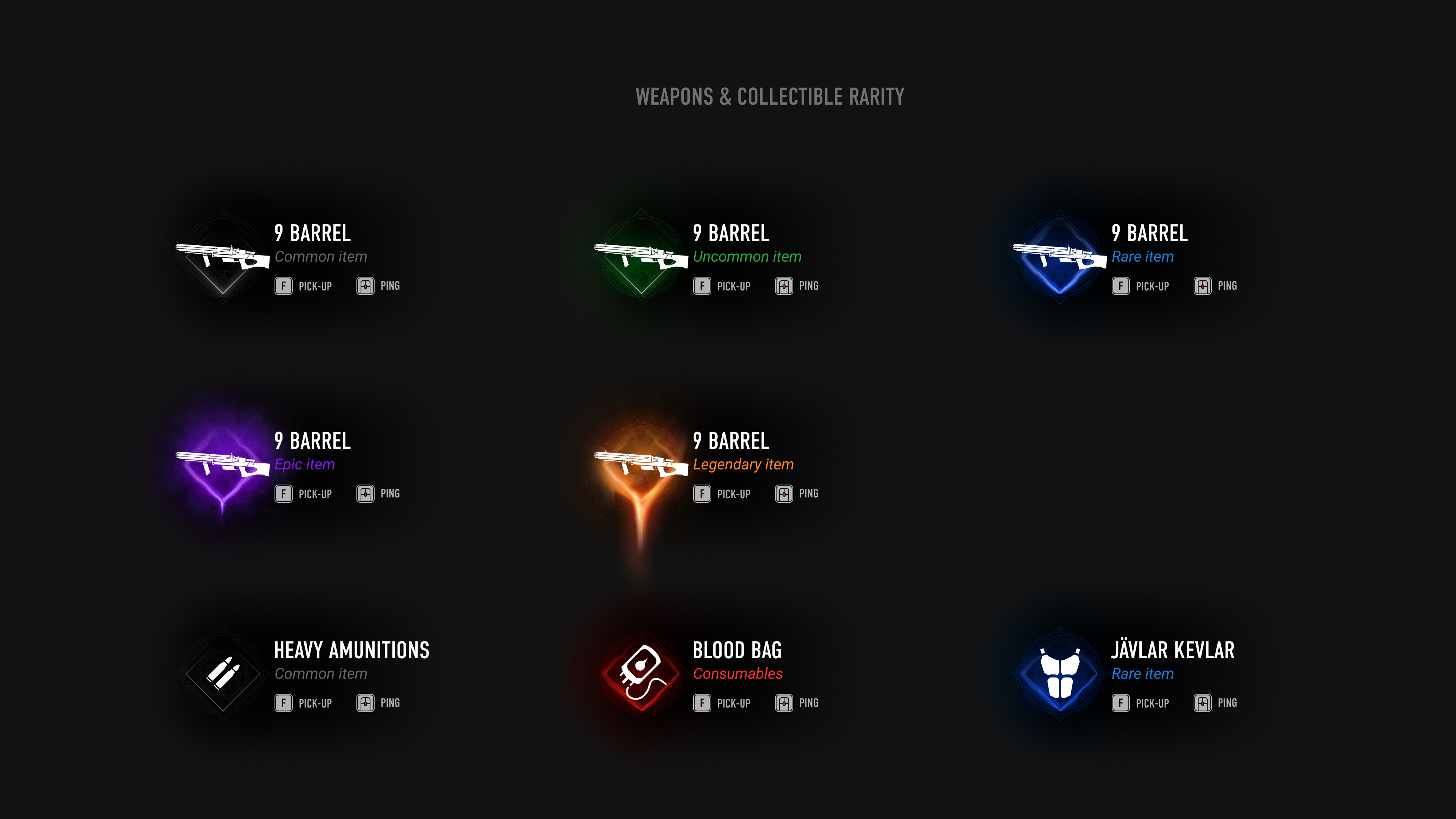 Rarity—Weapons-+-Collectibles